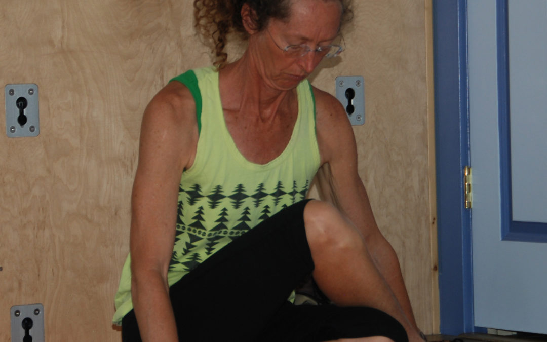 woman in Yoga Oasis studio